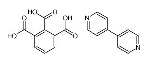 benzene-1,2,3-tricarboxylic acid,4-pyridin-4-ylpyridine结构式