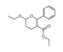 2-ethoxy-5-ethoxycarbonyl-6-phenyl-3,4-dihydro-2H-pyran结构式