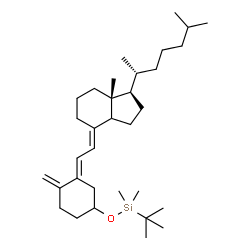 (1,1-Dimethylethyl)dimethyl[[(3β,5E,7E)-9,10-secocholesta-5,7,10(19)-trien-3-yl]oxy]silane Structure