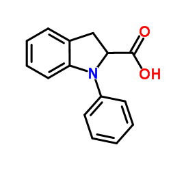 1-Phenyl-2-indolinecarboxylic acid结构式