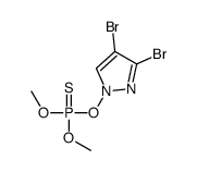 (3,4-dibromopyrazol-1-yl)oxy-dimethoxy-sulfanylidene-λ5-phosphane Structure