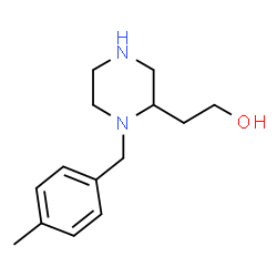 2-[1-(4-Methylbenzyl)-2-piperazinyl]ethanol structure