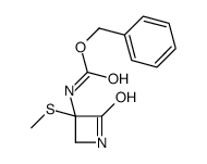 benzyl N-(3-methylsulfanyl-2-oxoazetidin-3-yl)carbamate结构式