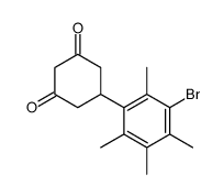 5-(3-bromo-2,4,5,6-tetramethylphenyl)cyclohexane-1,3-dione结构式