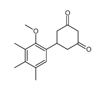 5-(2-methoxy-3,4,5-trimethylphenyl)cyclohexane-1,3-dione结构式