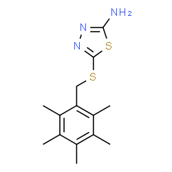 2-AMINO-5-(PENTAMETHYLBENZYLTHIO)1,3,4-THIADIAZOLE Structure