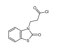 3-(2-Oxobenzothiazolin-3-yl)propanoyl chloride Structure