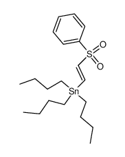 ((E)-2-(phenylsulfonyl)ethenyl)tributylstannane结构式