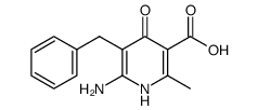 2-Amino-3-benzyl-5-carboxy-6-methyl-1H,4H-pyridin-4-on结构式
