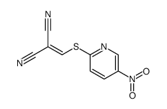 2-[(5-nitropyridin-2-yl)sulfanylmethylidene]propanedinitrile结构式
