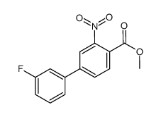 methyl 3'-fluoro-3-nitro-4-biphenylcarboxylate Structure