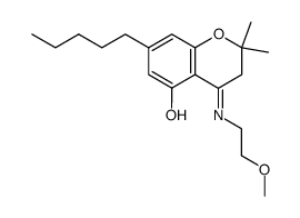 4-[(E)-2-Methoxy-ethylimino]-2,2-dimethyl-7-pentyl-chroman-5-ol Structure