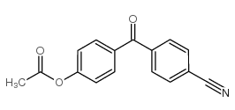 4-ACETOXY-4'-CYANOBENZOPHENONE结构式