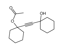 [1-[2-(1-hydroxycyclohexyl)ethynyl]cyclohexyl] acetate Structure