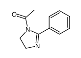 1-(2-phenyl-4,5-dihydroimidazol-1-yl)ethanone Structure