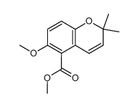 Methyl-6-methoxy-2,2-dimethyl-2H-1-benzopyran-5-carboxylate Structure