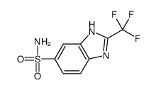 2-(trifluoromethyl)-3H-benzimidazole-5-sulfonamide结构式