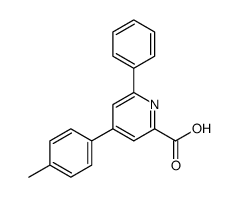 2-Pyridinecarboxylic acid, 4-(4-methylphenyl)-6-phenyl结构式