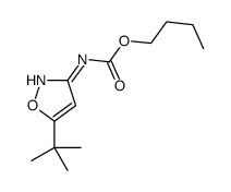 butyl N-(5-tert-butyl-1,2-oxazol-3-yl)carbamate结构式