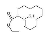 ethyl 2-sulfanylcyclododec-2-ene-1-carboxylate结构式