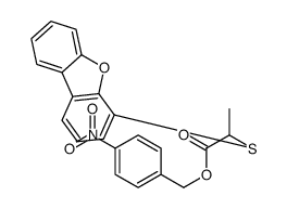 (4-nitrophenyl)methyl 2-dibenzofuran-4-ylsulfanylpropanoate结构式