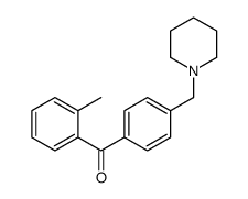 2-METHYL-4'-PIPERIDINOMETHYL BENZOPHENONE结构式