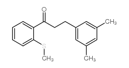 3-(3,5-DIMETHYLPHENYL)-2'-THIOMETHYLPROPIOPHENONE结构式