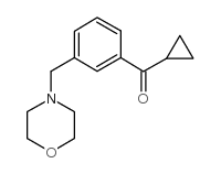 CYCLOPROPYL 3-(MORPHOLINOMETHYL)PHENYL KETONE Structure