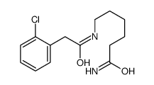 6-[[2-(2-chlorophenyl)acetyl]amino]hexanamide结构式