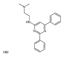 N-(2'-dimethylaminoethyl)-2,6-diphenylpyrimidin-4-amine dihydrobromide Structure