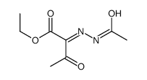 ethyl 2-(acetylhydrazinylidene)-3-oxobutanoate结构式
