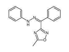 (Z)-phenylhydrazone of 5-methyl-3-benzoyl-1,2,4-oxadiazole结构式