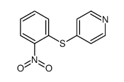 4-(2-nitrophenyl)sulfanylpyridine结构式