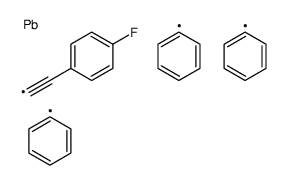 2-(4-fluorophenyl)ethynyl-triphenylplumbane结构式