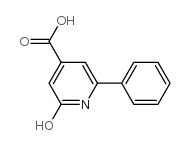 2-羟基-6-苯基吡啶-4-甲酸结构式