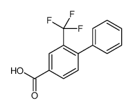 [1,1'-Biphenyl]-4-carboxylic acid, 2-(trifluoromethyl)-结构式