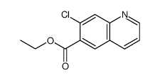 6-Quinolinecarboxylic acid, 7-chloro-, ethyl ester Structure