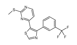 5-(2-methylsulfanylpyrimidin-4-yl)-4-[3-(trifluoromethyl)phenyl]-1,3-thiazole结构式