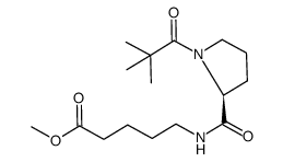 pivaloyl-prolyl-δ-aminovaleric acid methyl ester Structure