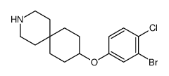 9-(3-bromo-4-chlorophenoxy)-3-azaspiro[5.5]undecane结构式