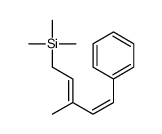 trimethyl-(3-methyl-5-phenylpenta-2,4-dienyl)silane结构式