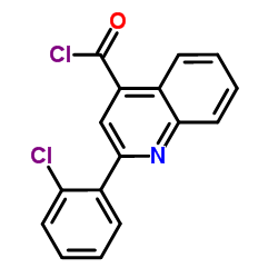 2-(2-Chlorophenyl)-4-quinolinecarbonyl chloride Structure