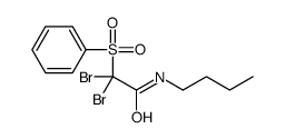2-(benzenesulfonyl)-2,2-dibromo-N-butylacetamide Structure