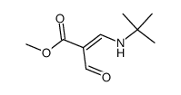 (E)-methyl 3-tert-butylamino-2-formyl-2-propenoate结构式