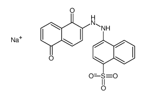 sodium 4-[(1,5-dihydroxy-2-naphthyl)azo]naphthalene-1-sulphonate结构式