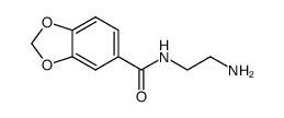 N-(2-aminoethyl)-1,3-benzdioxol-5-carboxamide Structure