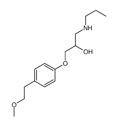 1-[4-(2-methoxyethyl)phenoxy]-3-(propylamino)propan-2-ol Structure