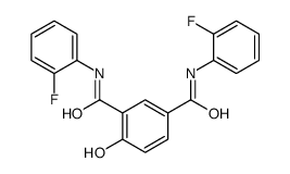 1-N,3-N-bis(2-fluorophenyl)-4-hydroxybenzene-1,3-dicarboxamide Structure