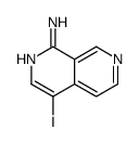 4-碘-2,7-萘啶-1-胺结构式