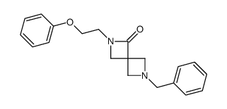 2-(2-苯氧基乙基)-6-苄基-2,6-二氮杂螺[3.3]-1-庚酮结构式